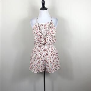 Very J Romper Sleeveless Floral